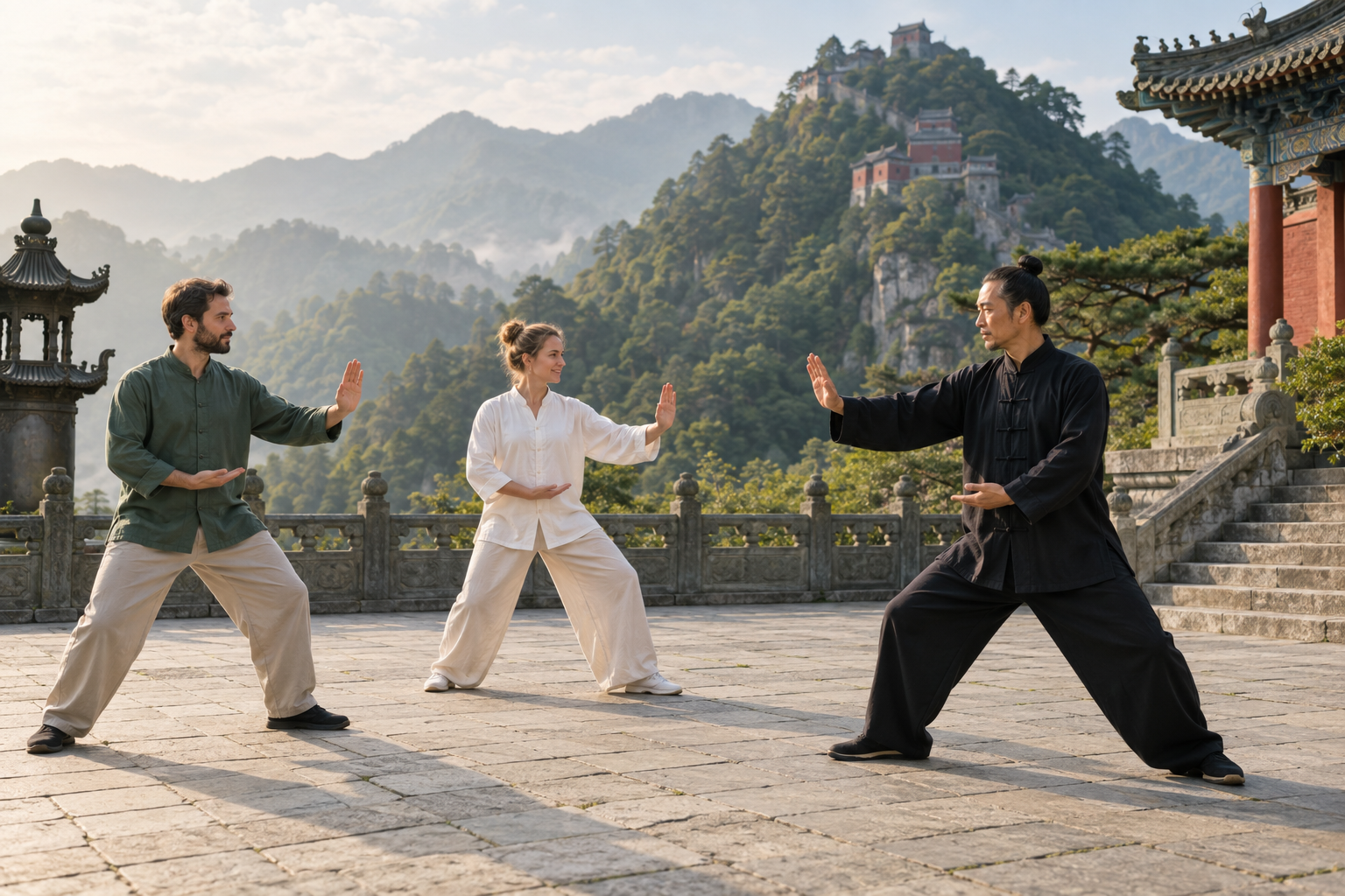 Tai chi in the Wudang Mountains
